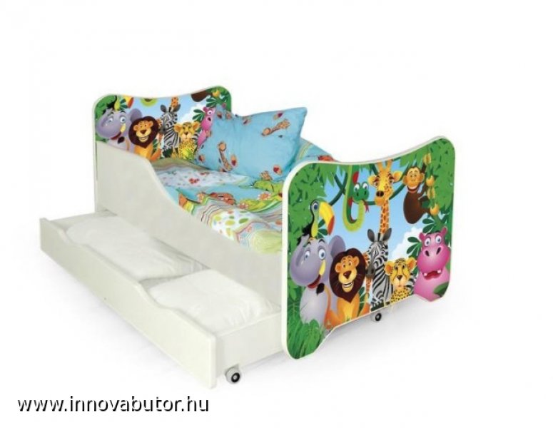 Happy jungle kisállatos állatos ágy gyerekágy szines