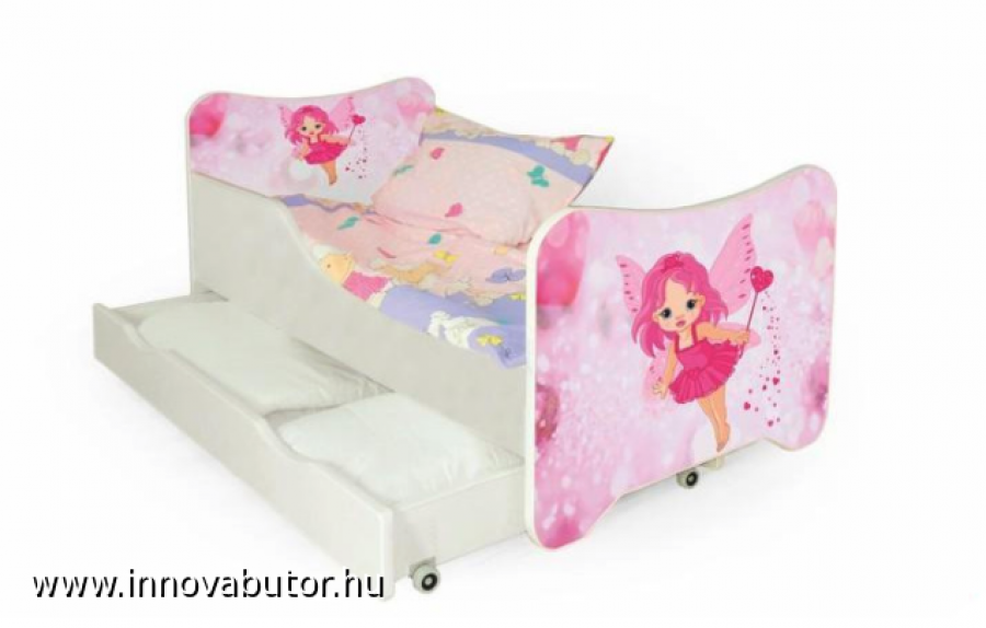 happy fairy lány ágy gyerekágy rózsaszín tündéres
